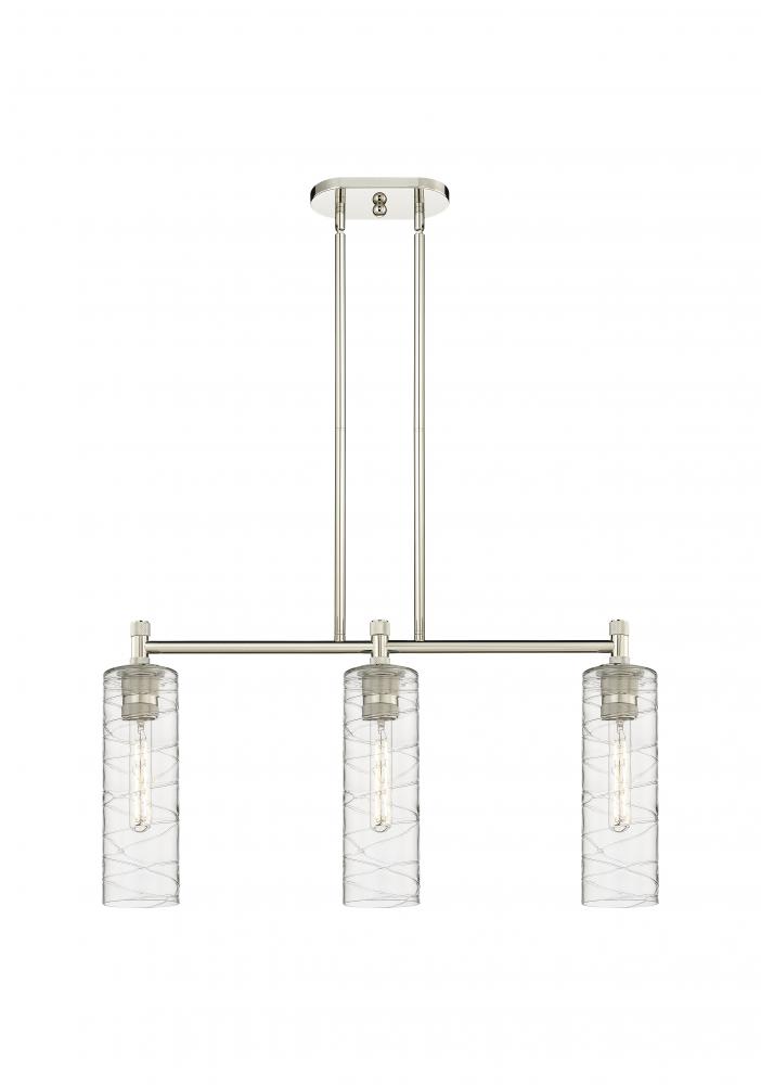 Crown Point - 3 Light - 31 inch - Polished Nickel - Island Light