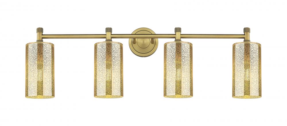 Crown Point - 4 Light - 34 inch - Brushed Brass - Bath Vanity Light