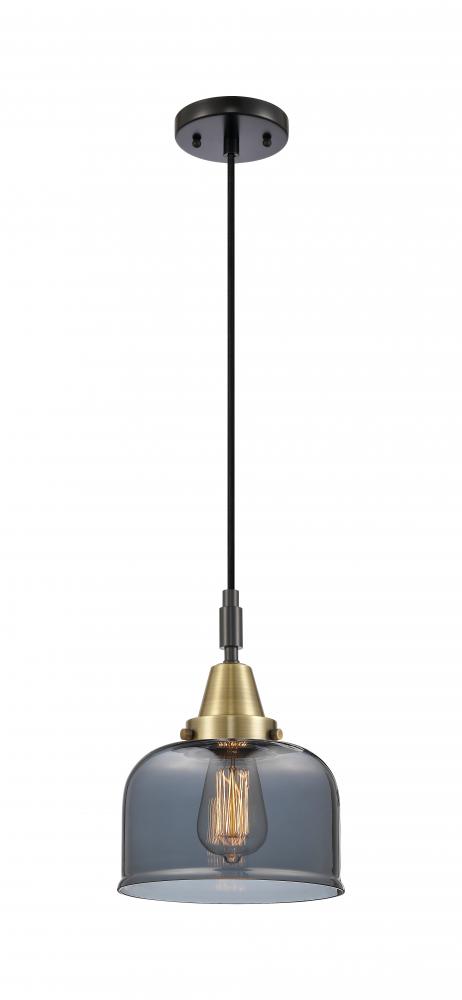 Bell - 1 Light - 8 inch - Black Antique Brass - Mini Pendant