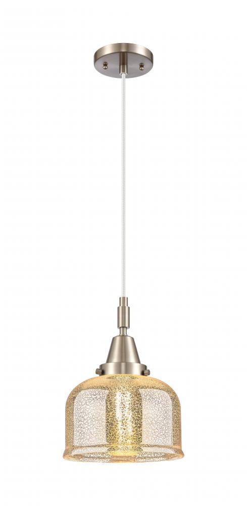 Bell - 1 Light - 8 inch - Brushed Satin Nickel - Mini Pendant