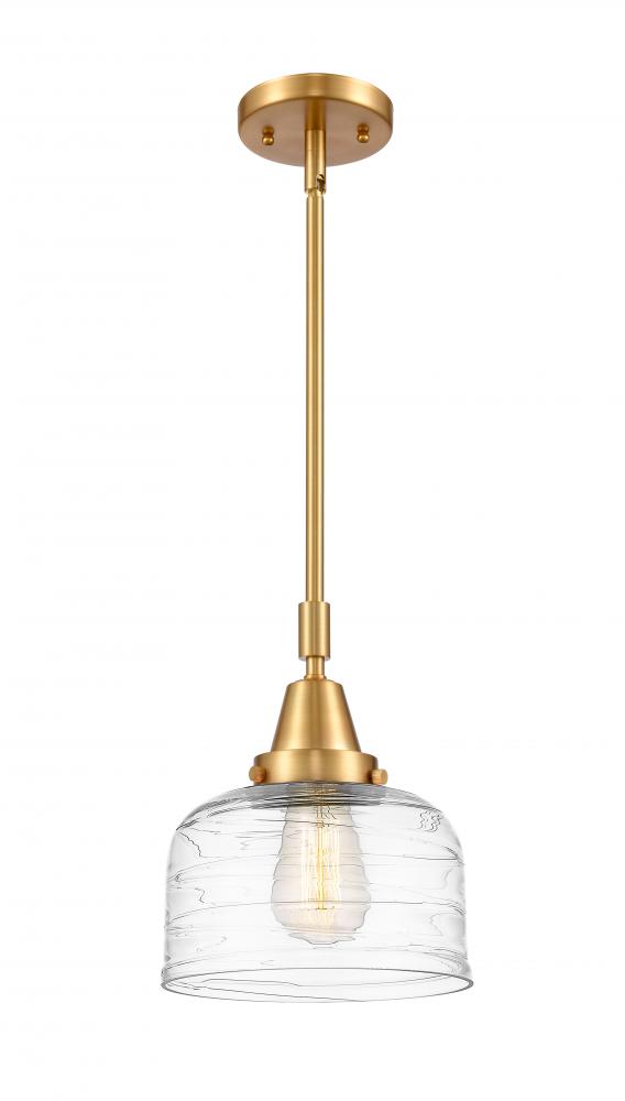 Bell - 1 Light - 8 inch - Satin Gold - Mini Pendant