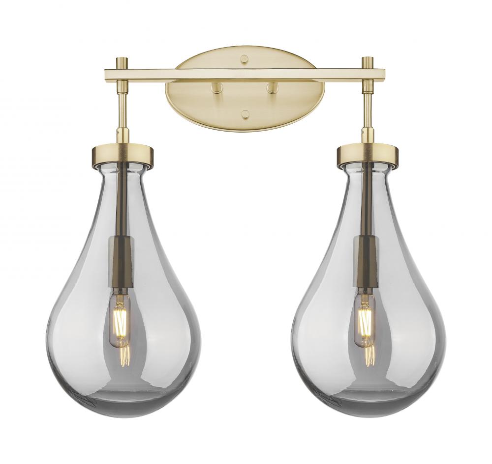 Owego - 2 Light - 17 inch - Champagne Bronze - Bath Vanity Light