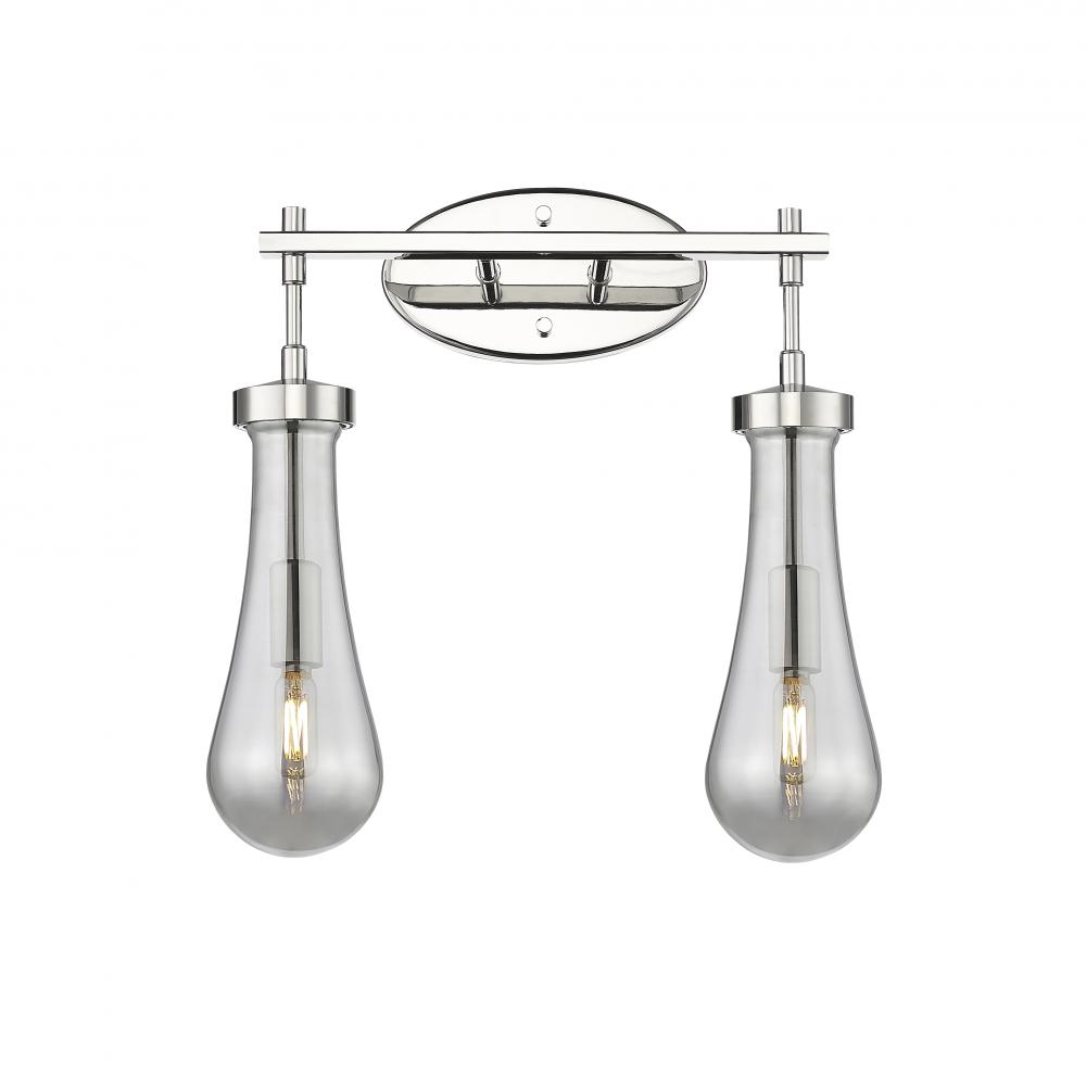 Owego - 2 Light - 17 inch - Polished Nickel - Bath Vanity Light