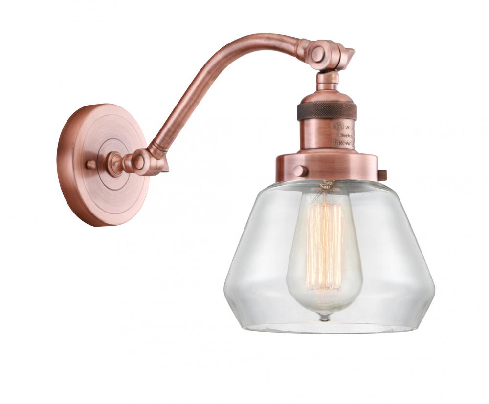 Fulton - 1 Light - 7 inch - Antique Copper - Sconce