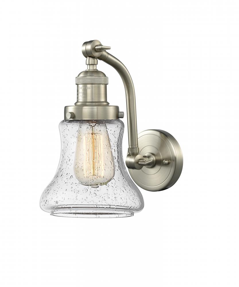 Bellmont - 1 Light - 7 inch - Brushed Satin Nickel - Adjustable Sconce