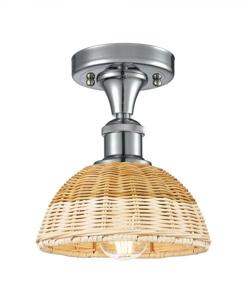 Bristol Natural II - 1 Light - 8 inch - Polished Chrome - Semi-Flush Mount
