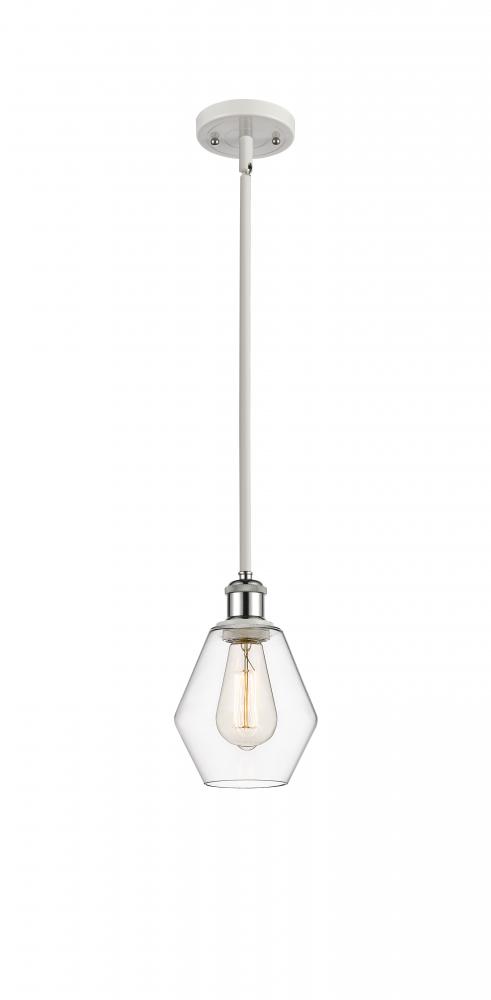 Cindyrella - 1 Light - 6 inch - White Polished Chrome - Mini Pendant