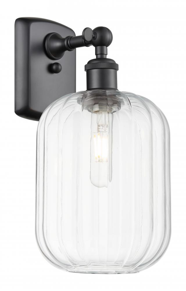 Preston Cylinder - 1 Light - 7 inch - Matte Black - Sconce