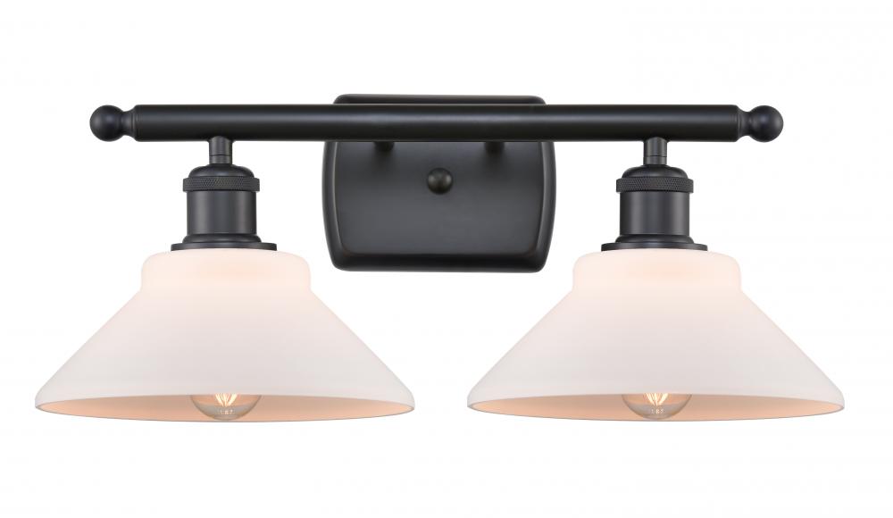 Orwell - 2 Light - 18 inch - Matte Black - Bath Vanity Light