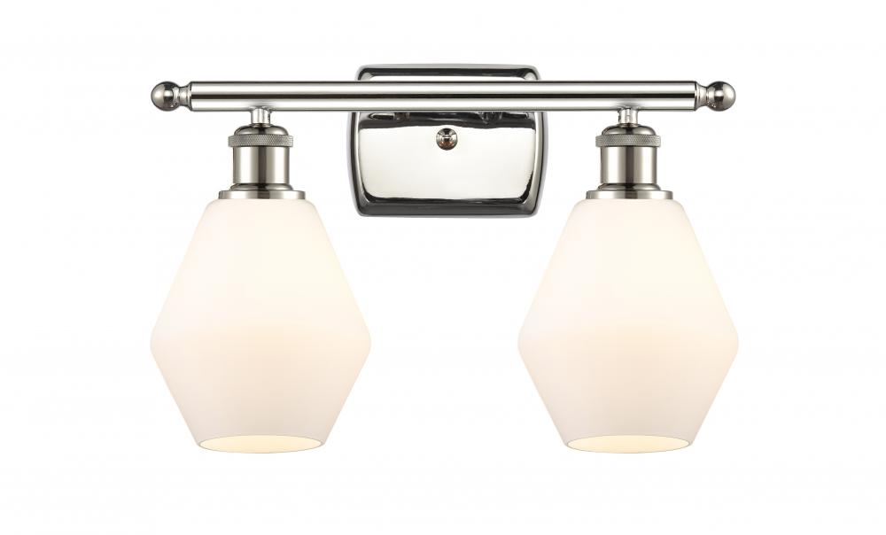 Cindyrella - 2 Light - 16 inch - Polished Nickel - Bath Vanity Light