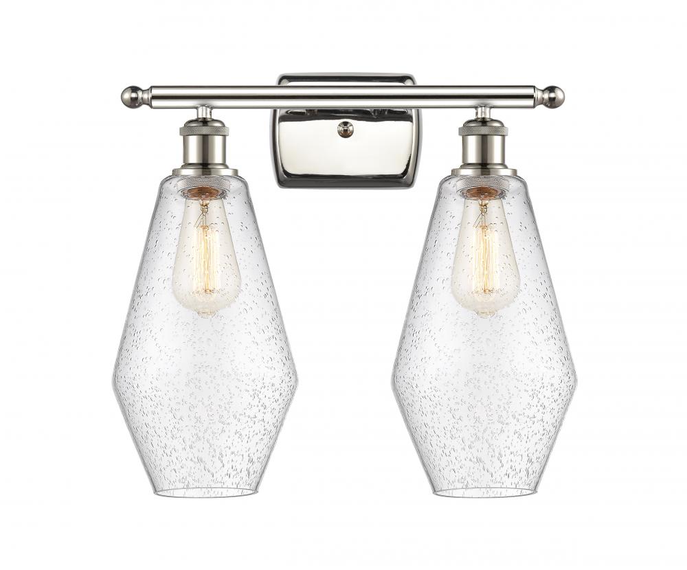 Cindyrella - 2 Light - 17 inch - Polished Nickel - Bath Vanity Light