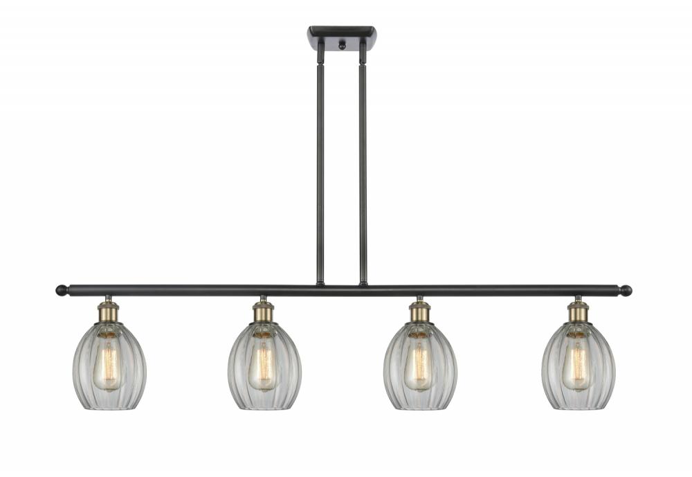 Eaton - 4 Light - 48 inch - Black Antique Brass - Cord hung - Island Light