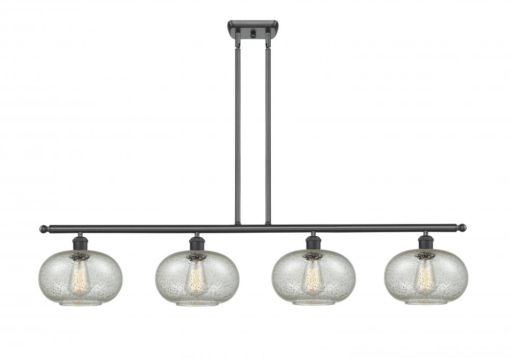 Gorham - 4 Light - 48 inch - Matte Black - Cord hung - Island Light