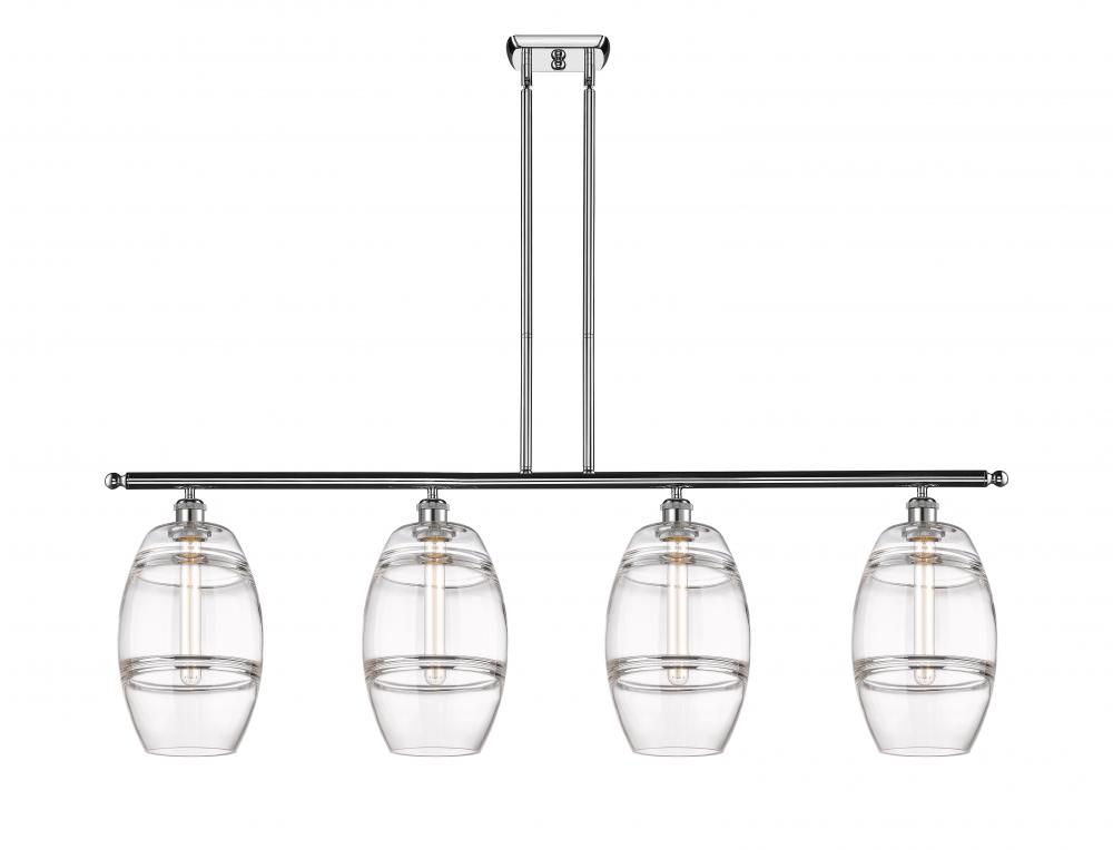 Vaz - 4 Light - 48 inch - Polished Chrome - Cord hung - Island Light