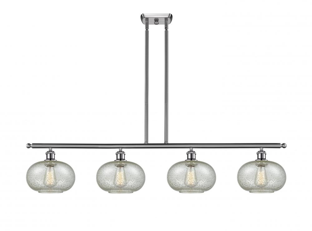 Gorham - 4 Light - 48 inch - Brushed Satin Nickel - Cord hung - Island Light