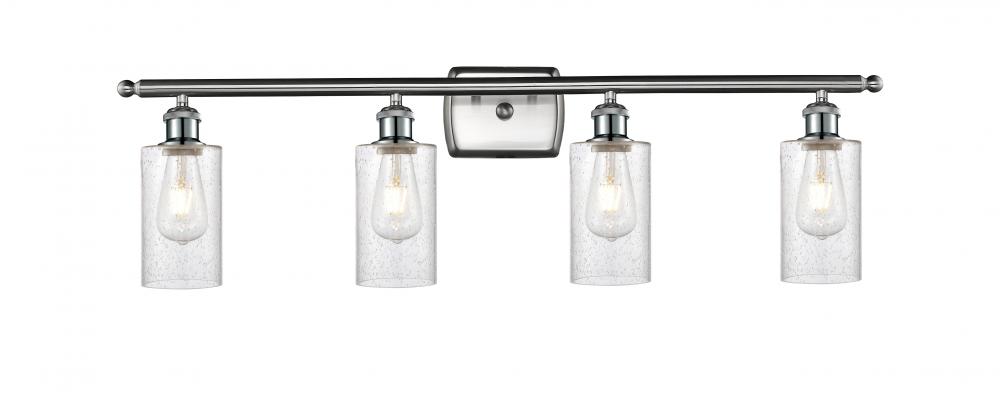 Clymer - 4 Light - 34 inch - Brushed Satin Nickel - Bath Vanity Light