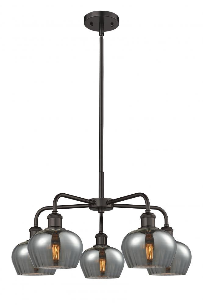 Fenton - 5 Light - 25 inch - Oil Rubbed Bronze - Chandelier