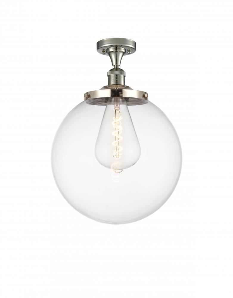 Beacon - 1 Light - 14 inch - Polished Nickel - Semi-Flush Mount