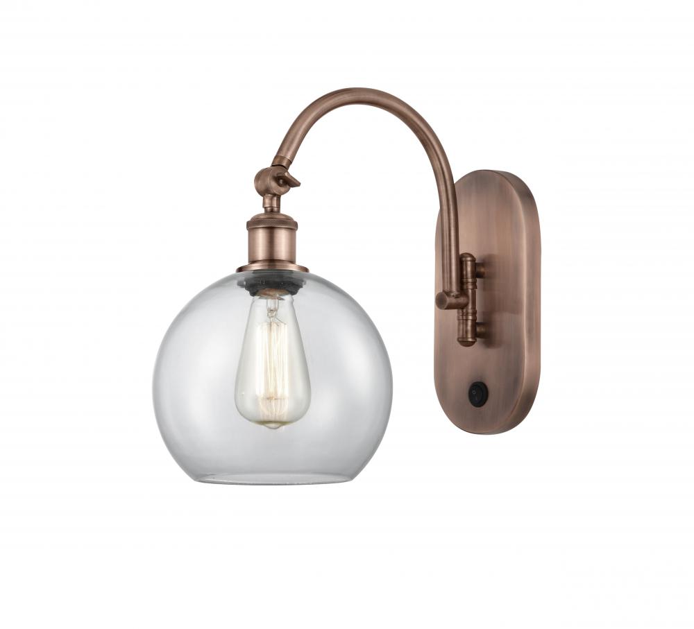 Athens - 1 Light - 8 inch - Antique Copper - Adjustable Swing Arm