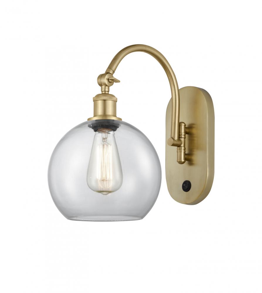 Athens - 1 Light - 8 inch - Satin Gold - Adjustable Swing Arm