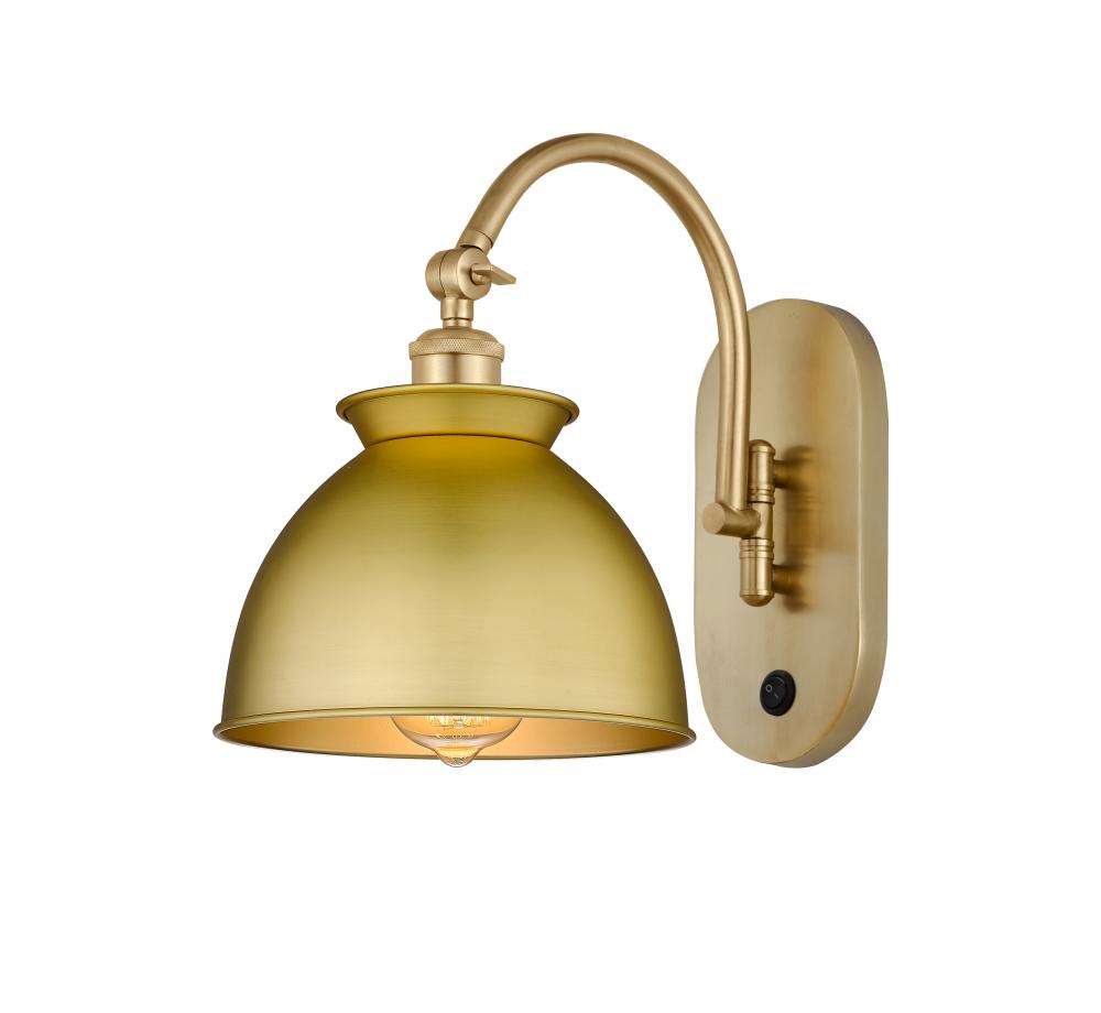 Adirondack - 1 Light - 8 inch - Satin Gold - Sconce