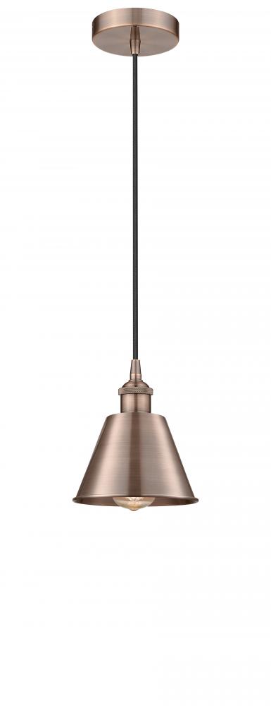 Edison - 1 Light - 7 inch - Antique Copper - Mini Pendant