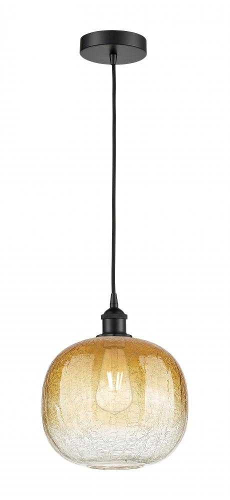 Brookhaven Sphere - 1 Light - 11 inch - Matte Black - Cord hung - Mini Pendant