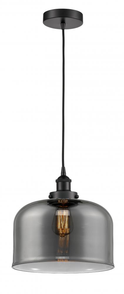 Bell - 1 Light - 12 inch - Matte Black - Cord hung - Mini Pendant