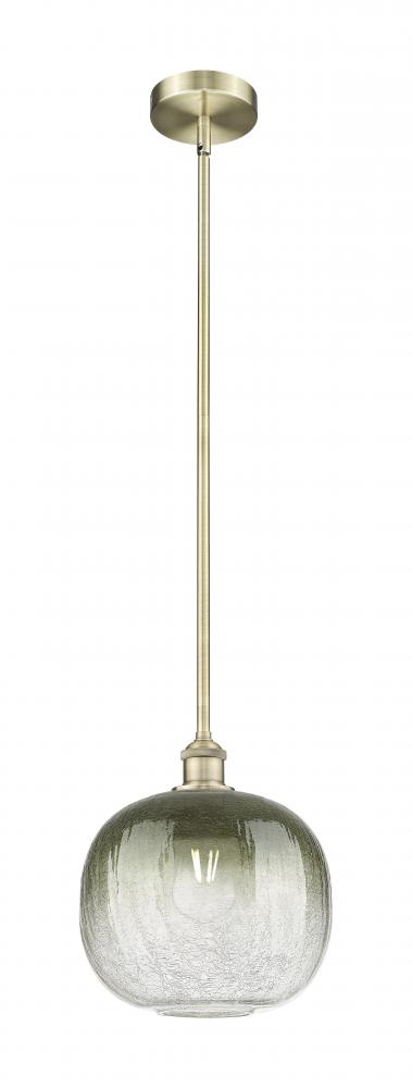Brookhaven Sphere - 1 Light - 11 inch - Antique Brass - Stem hung - Mini Pendant