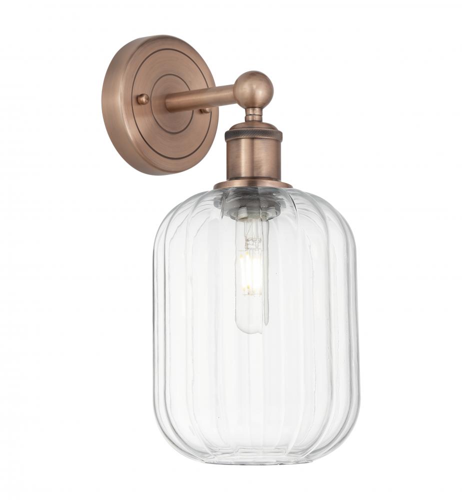 Preston Cylinder - 1 Light - 7 inch - Antique Copper - Sconce