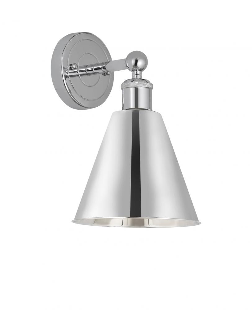 Berkshire - 1 Light - 8 inch - Polished Chrome - Sconce