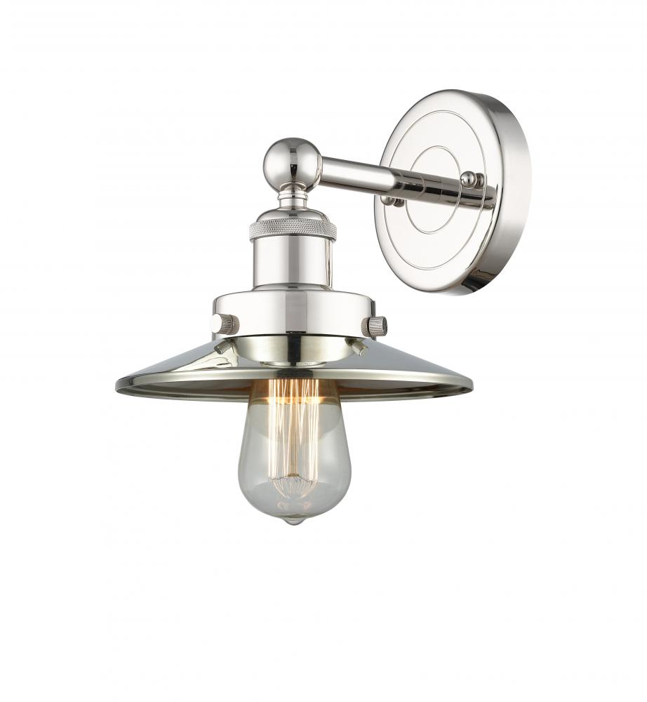 Edison - 1 Light - 8 inch - Polished Nickel - Sconce