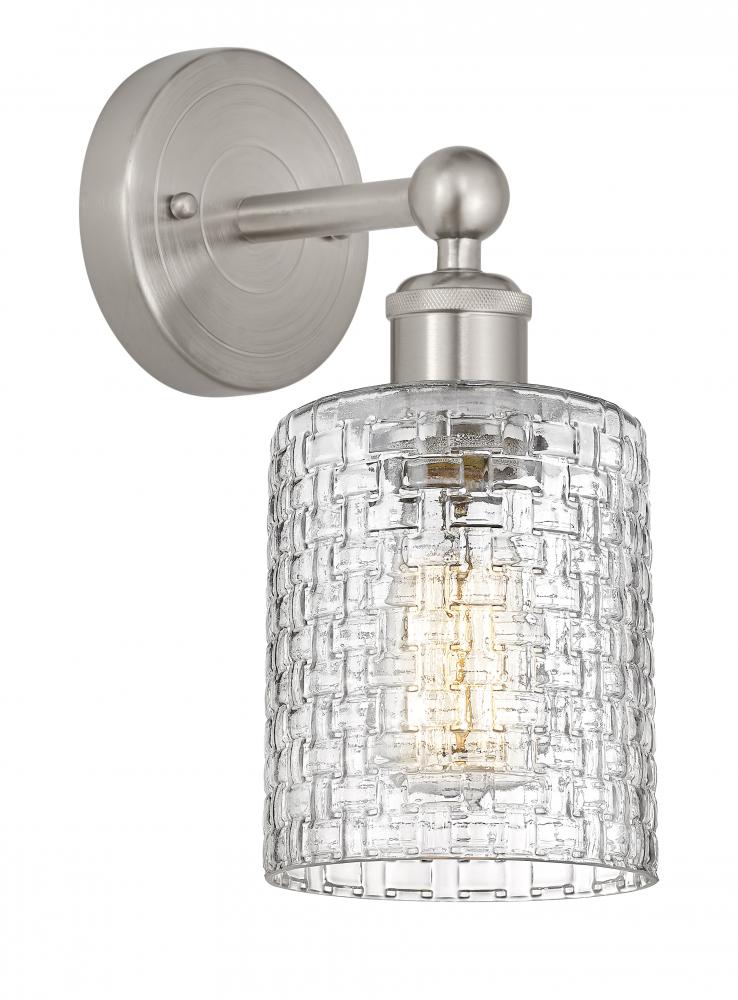 Cobbleskill - 1 Light - 5 inch - Brushed Satin Nickel - Sconce