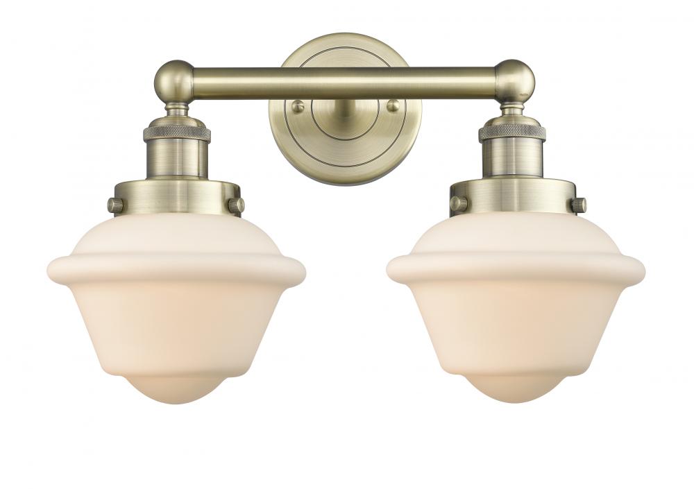 Oxford - 2 Light - 16 inch - Antique Brass - Bath Vanity Light