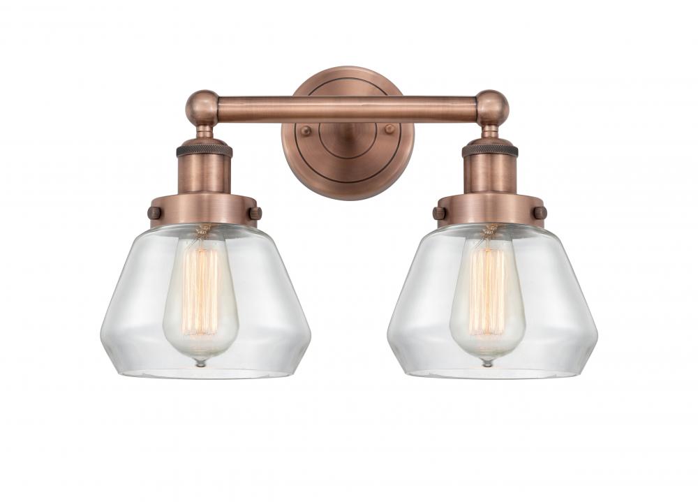 Fulton - 2 Light - 16 inch - Antique Copper - Bath Vanity Light