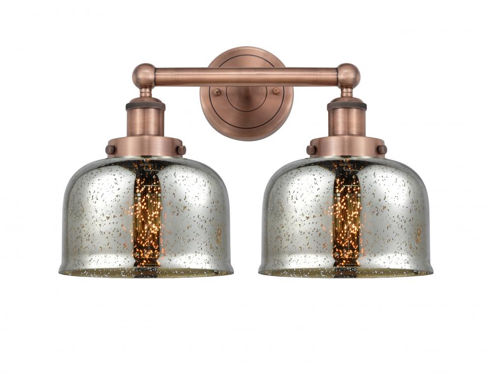 Bell - 2 Light - 17 inch - Antique Copper - Bath Vanity Light