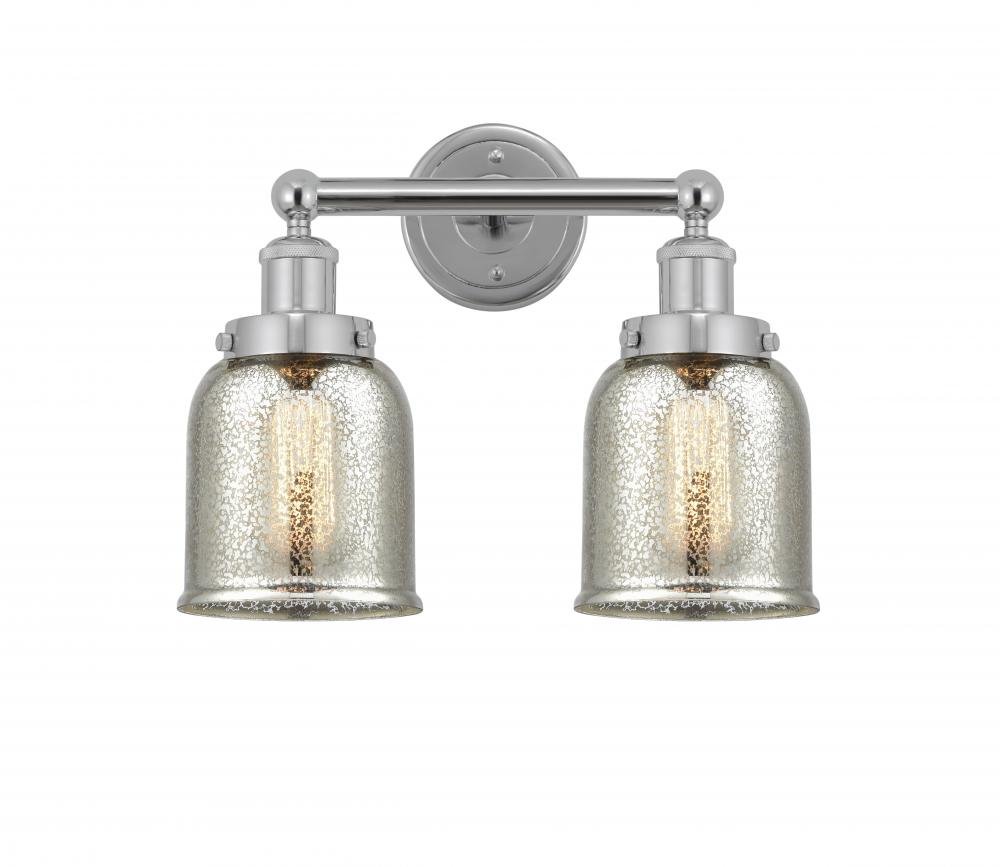 Bell - 2 Light - 14 inch - Polished Chrome - Bath Vanity Light