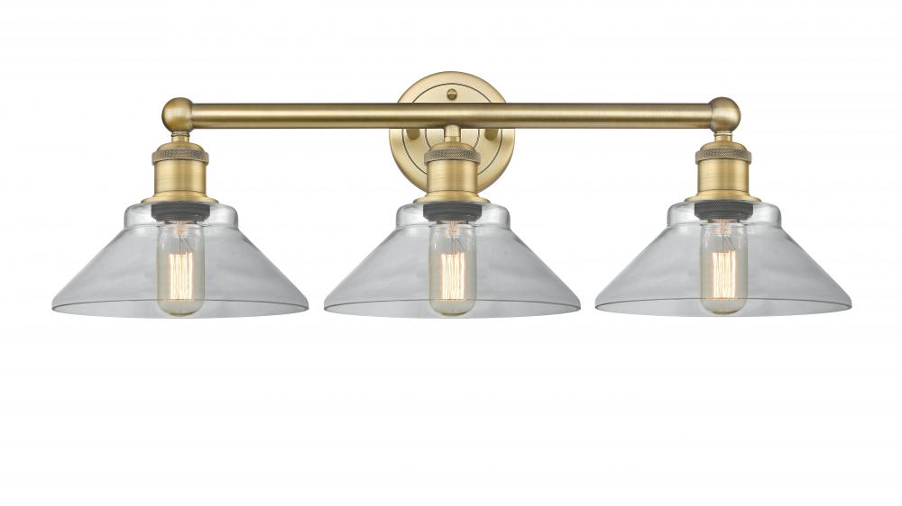 Orwell - 3 Light - 26 inch - Brushed Brass - Bath Vanity Light