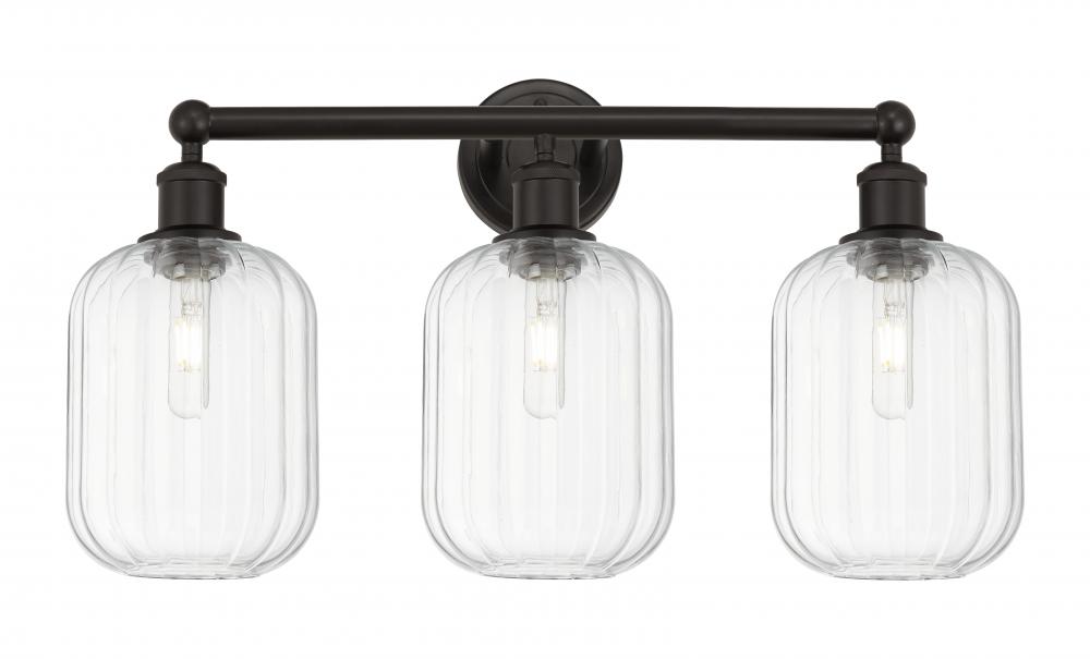 Preston Cylinder - 3 Light - 25 inch - Oil Rubbed Bronze - Bath Vanity Light