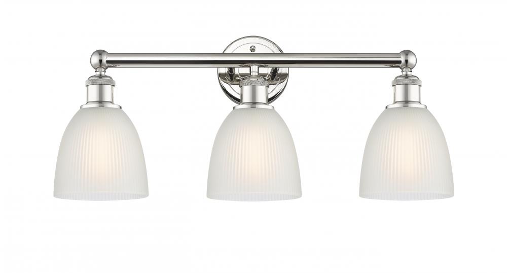 Castile - 3 Light - 24 inch - Polished Nickel - Bath Vanity Light