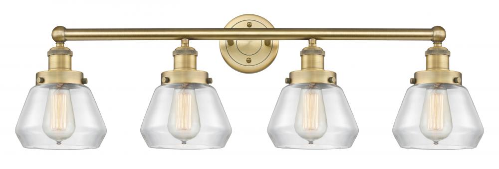 Fulton - 4 Light - 34 inch - Brushed Brass - Bath Vanity Light