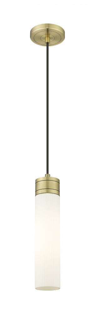 Boreas - 1 Light - 3 inch - Antique Brass - Cord Hung - Mini Pendant