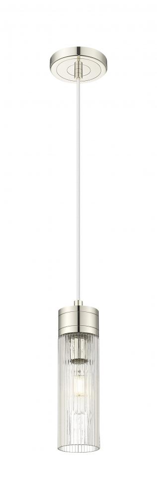 Boreas - 1 Light - 3 inch - Polished Nickel - Cord Hung - Mini Pendant