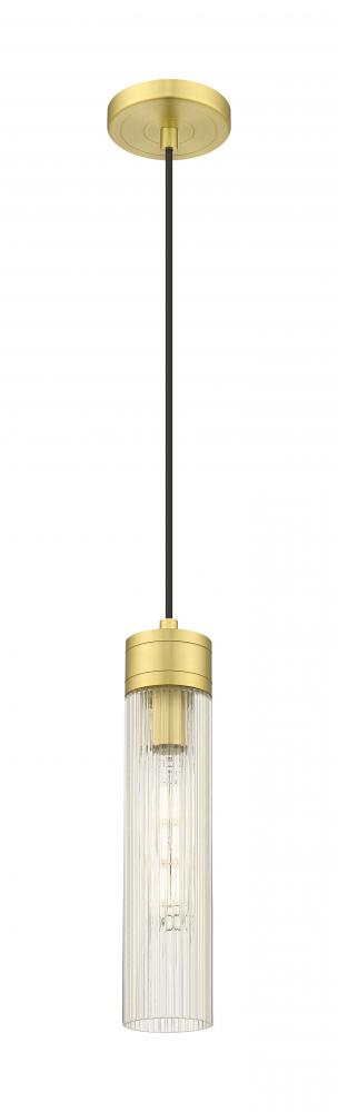 Boreas - 1 Light - 3 inch - Satin Gold - Cord Hung - Mini Pendant