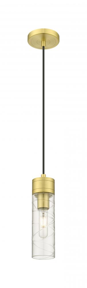 Boreas - 1 Light - 3 inch - Satin Gold - Cord Hung - Mini Pendant