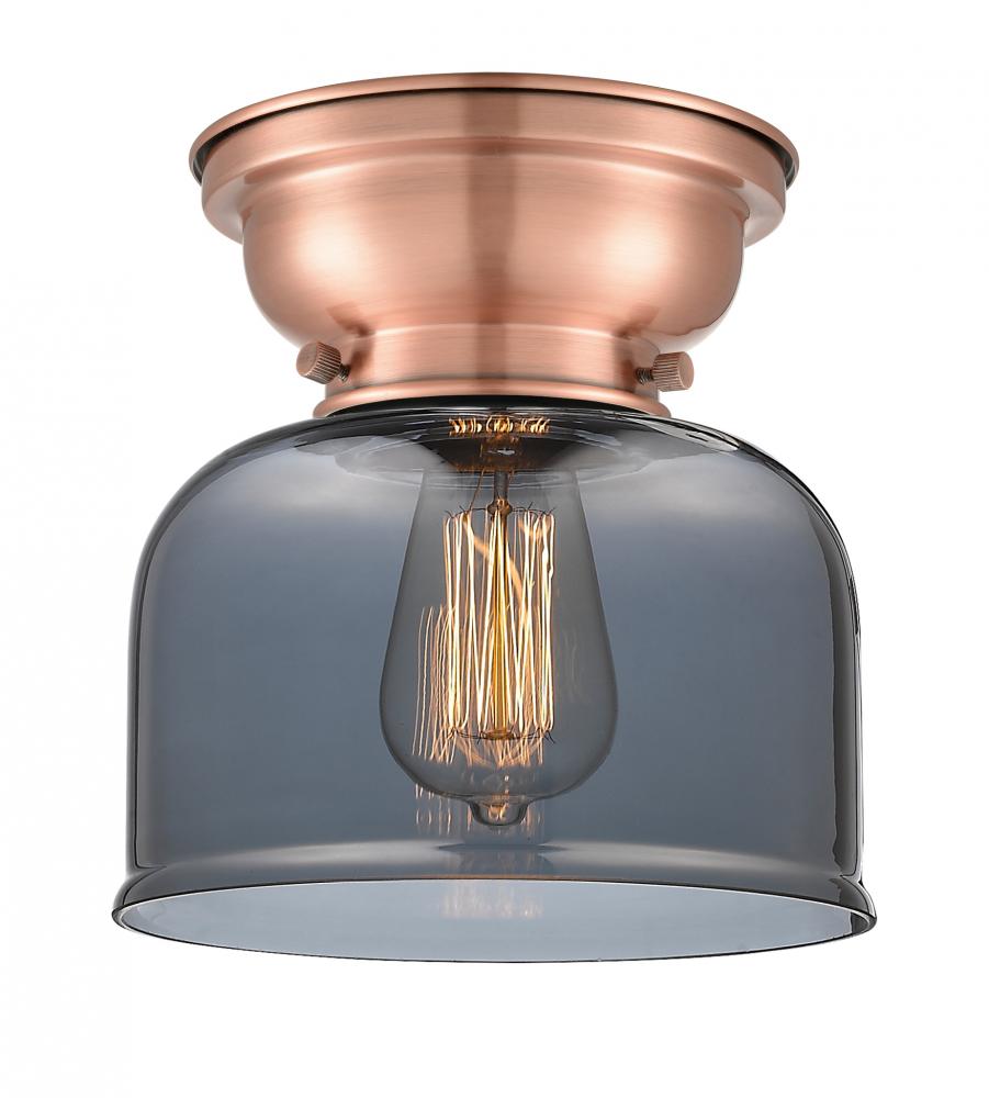 Bell - 1 Light - 8 inch - Antique Copper - Flush Mount