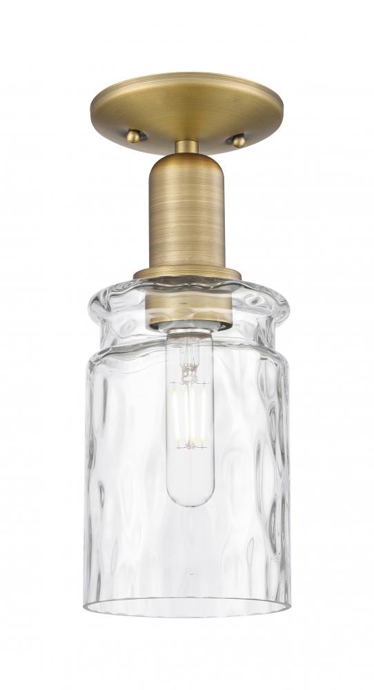 Candor - 1 Light - 5 inch - Champagne Bronze - Semi-Flush Mount