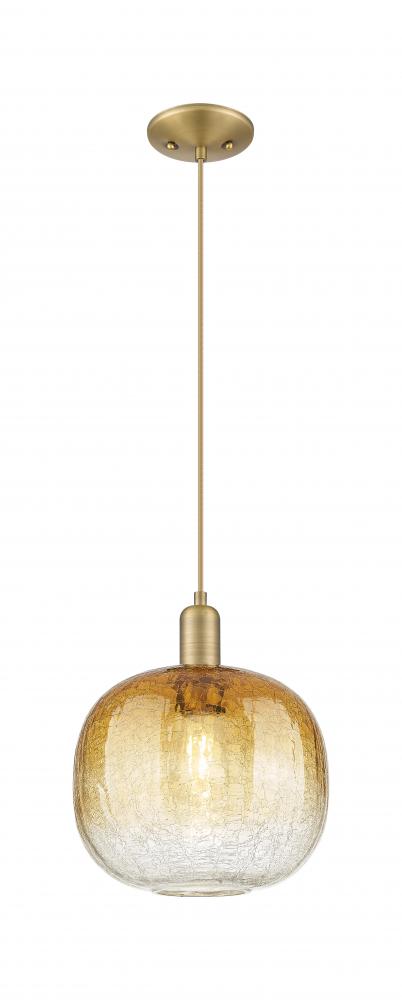 Brookhaven Sphere - 1 Light - 6 inch - Satin Gold - Cord hung - Mini Pendant