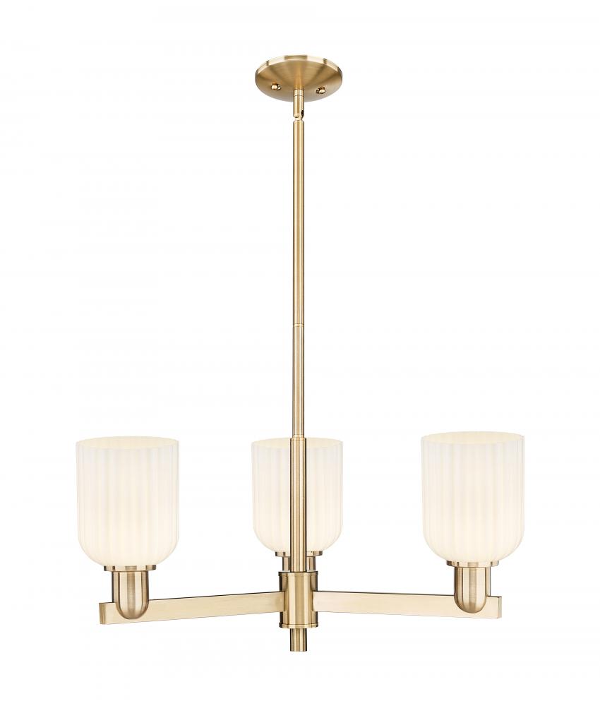Bridal Veil - 3 Light - 18 inch - Champagne Bronze - Flush Mount