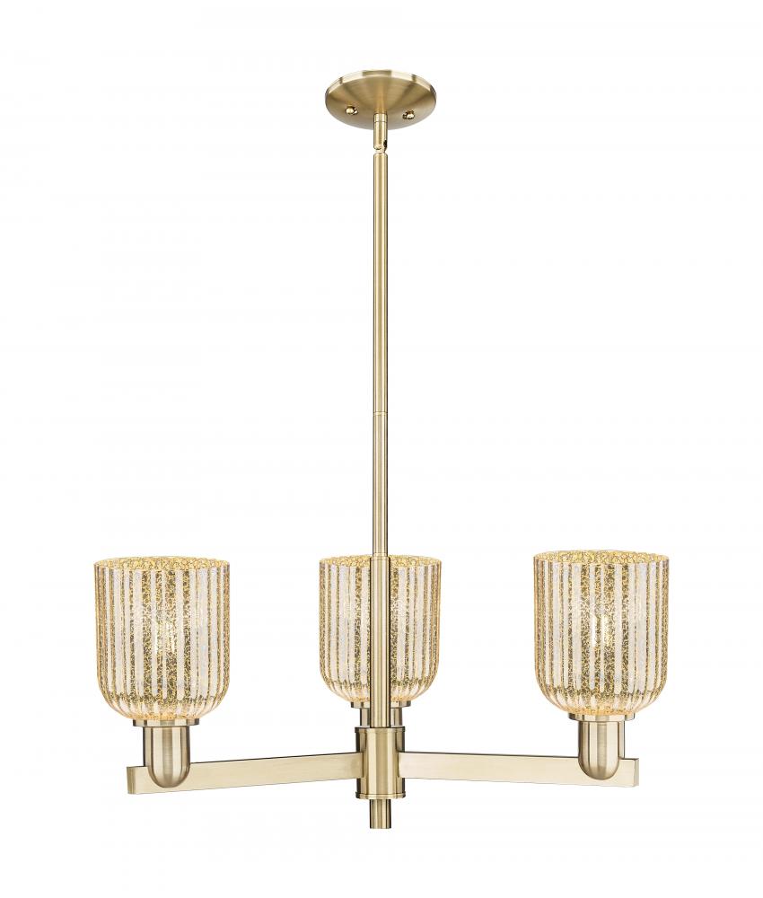 Bridal Veil - 3 Light - 18 inch - Champagne Bronze - Flush Mount
